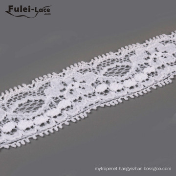 Factory Manufacturer White Elastic Lace